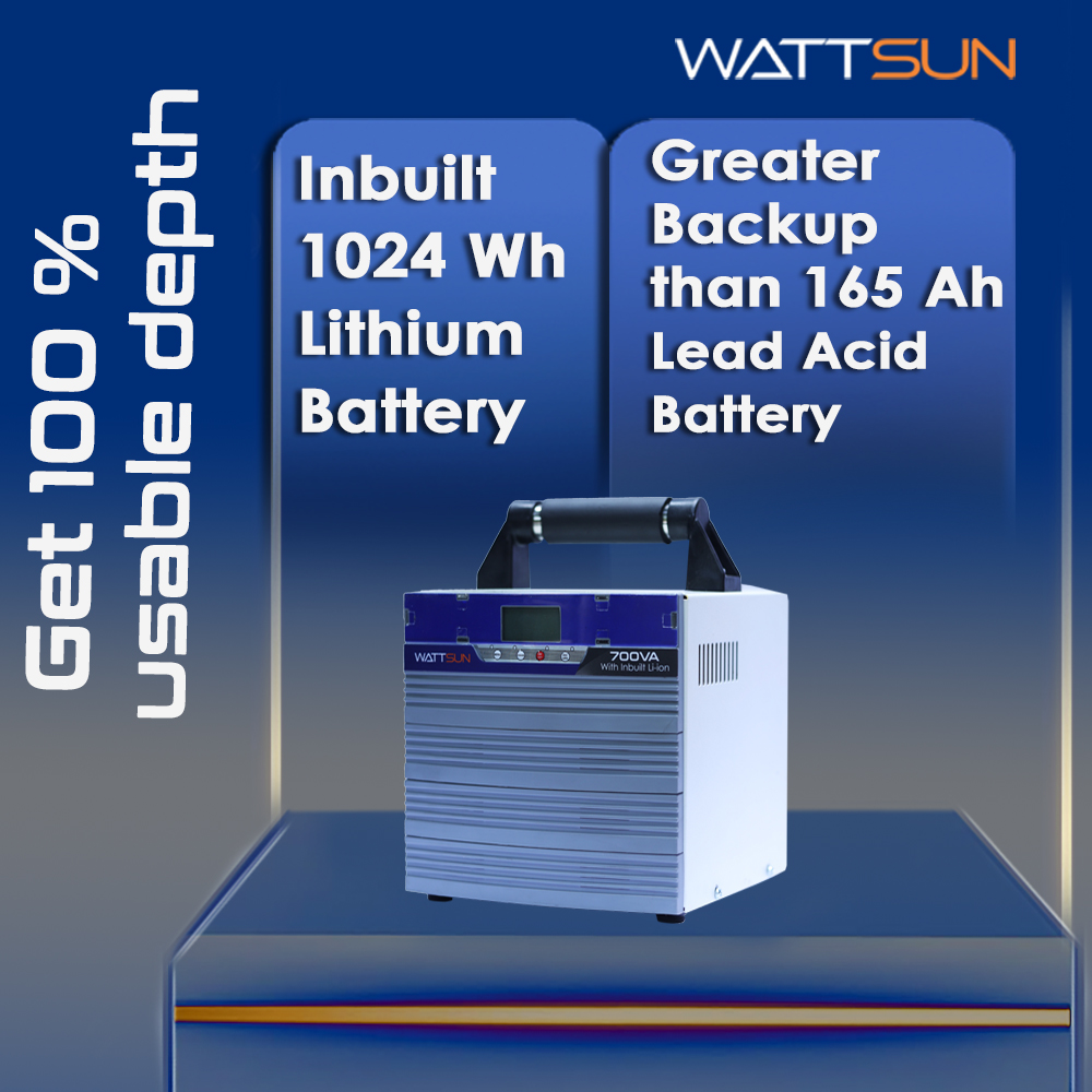 700VA Ac output maximum 700W ,with inbuilt 1024 Wh battery , Portable UPS Inverter, UPS-700W