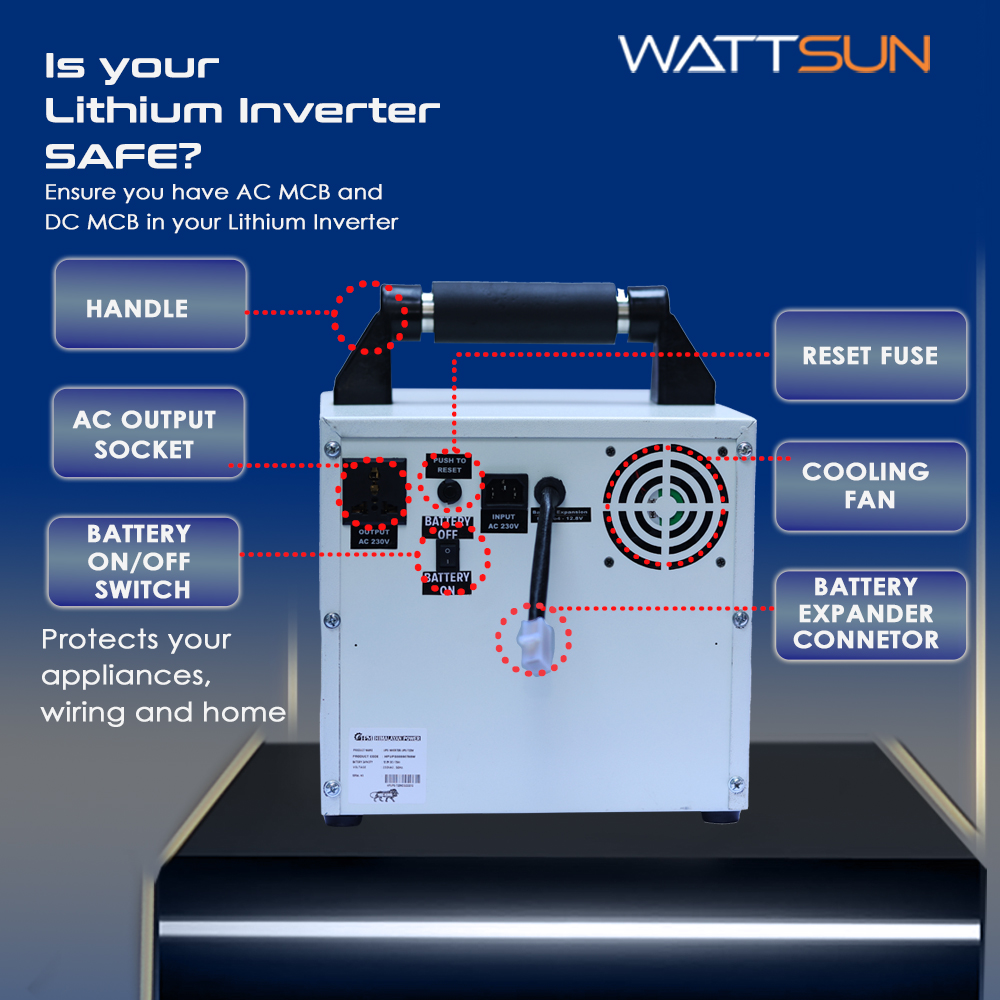 700VA Ac output maximum 700W ,with inbuilt 1024 Wh battery , Portable UPS Inverter, UPS-700W