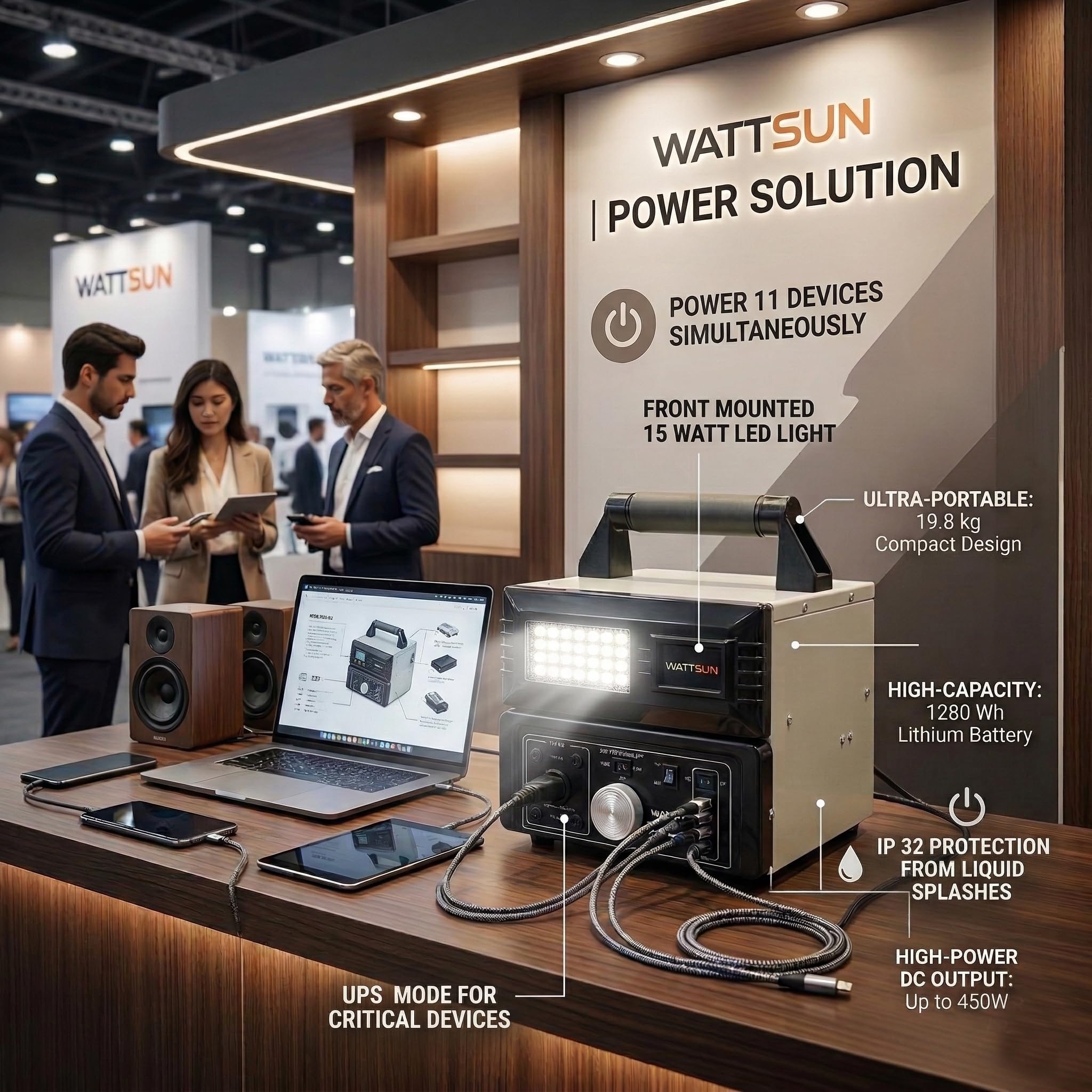 1450VA Inverter with In-Built Lithium Battery, PL-1450W