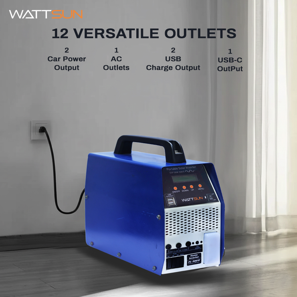 86Ah, 1 kva Portable Inverter for Home with Inbuilt Lithium Battery, PL-900W-XL